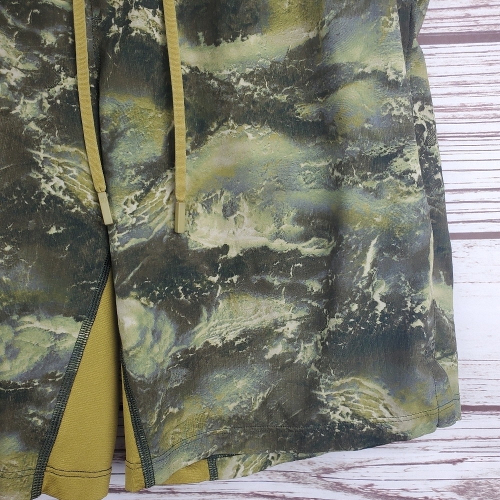 Lululemon Mens Small T.H.E. THE Linerless 9" Green High Drive Athletic Shorts - Picture 5 of 10
